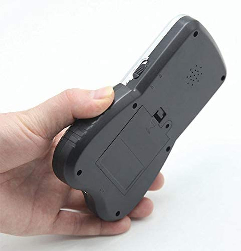 Retro Brick Game Console Big Blue Backlight Screen Built-In 23 Games Tank Battle/Racing Can Plug Headphone Nostalgic Puzzle Pocket Handheld Porable Machine Children'S Toys (Black)