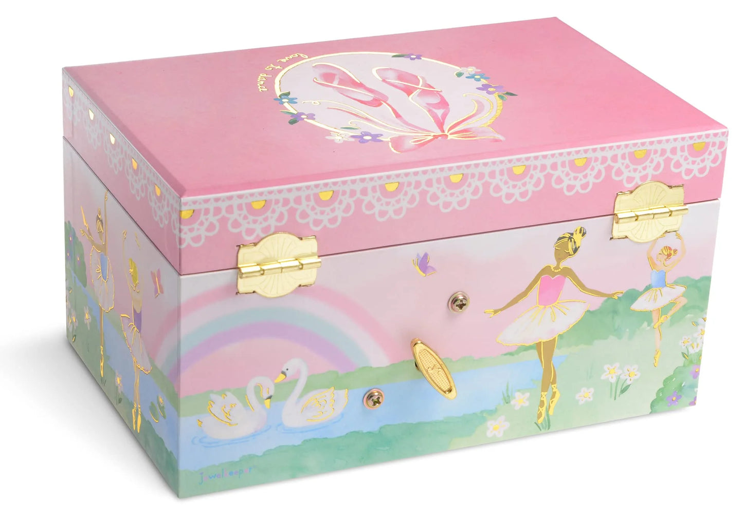 Ballerina Music Box & 3-Piece Jewelry Set - Pink Ballerina