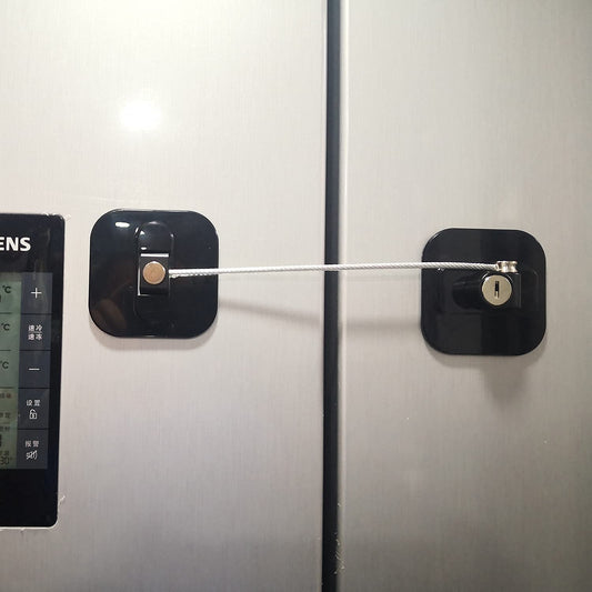 Upgraded Refrigerator Lock for Adults, Fridge Locks for Kids with Key