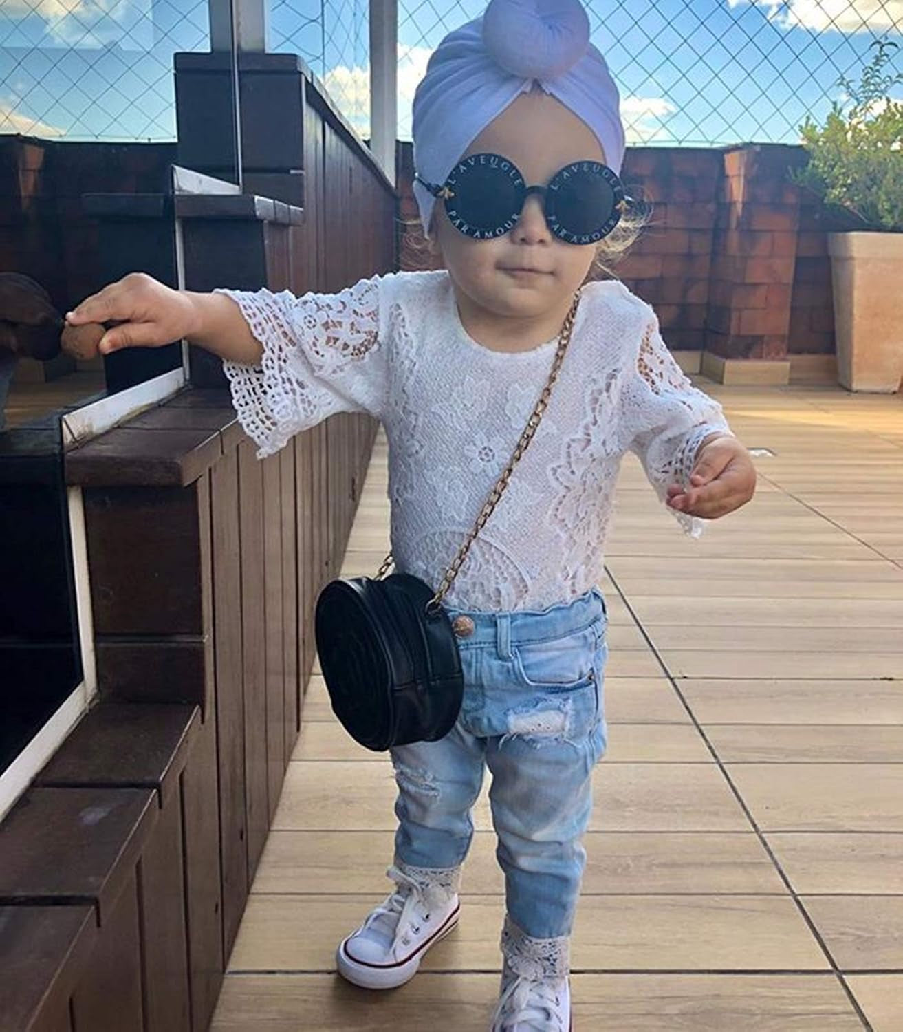 Newborn Infant Baby Girls Clothes Summer off Shoulder Sleeve Lace Romper Tops+Ruffles Tulle Shorts