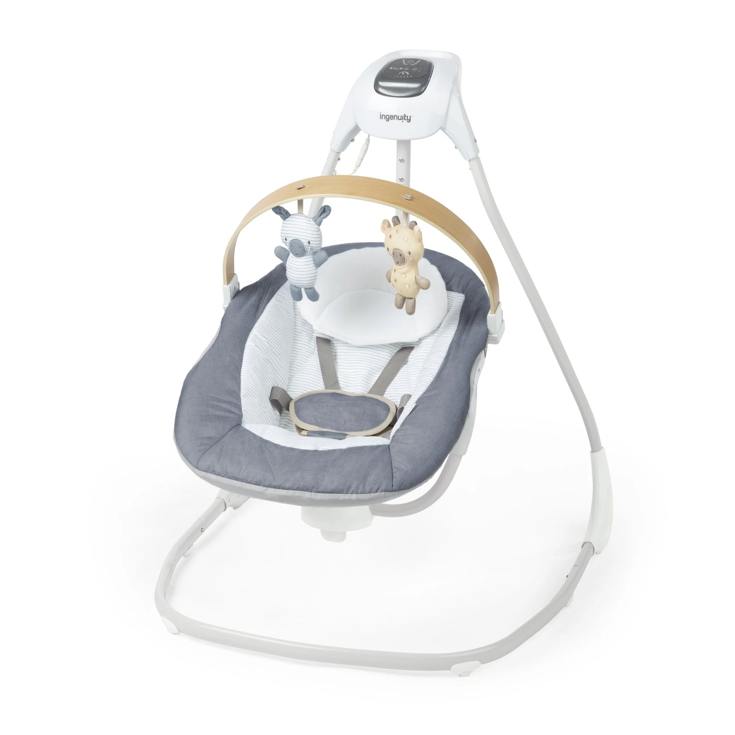 Simplecomfort Compact Soothing Baby Swing for Infants, Blue