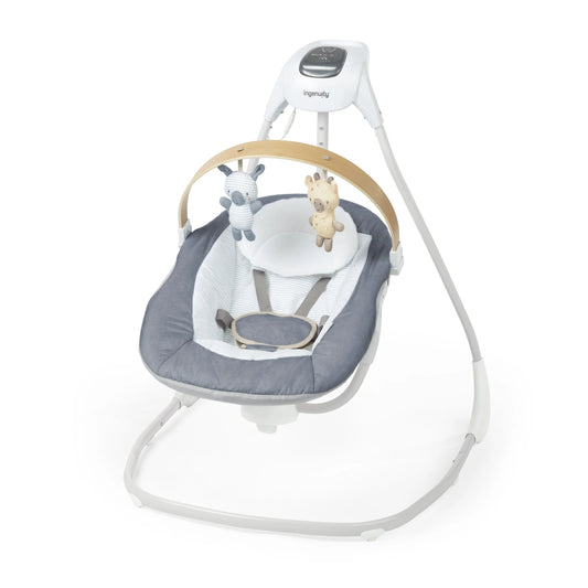 Simplecomfort Compact Soothing Baby Swing for Infants, Blue