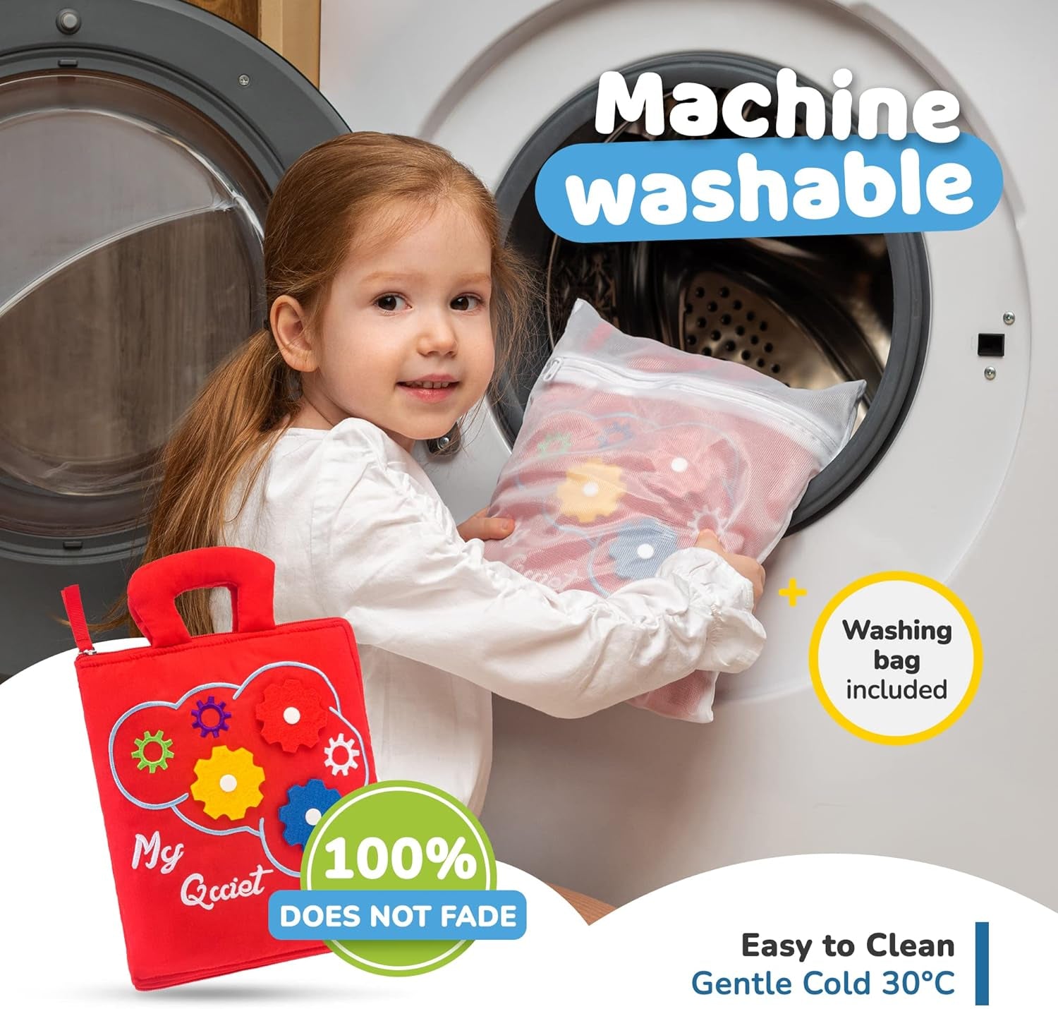 Toddler Busy Book for 1 Year Old - Airplane Toys for Toddlers 1-3, Activity Quiet Book, Kids Travel Essentials, Montessori Busy Board Travel Activities, Gift for Boys & Girls