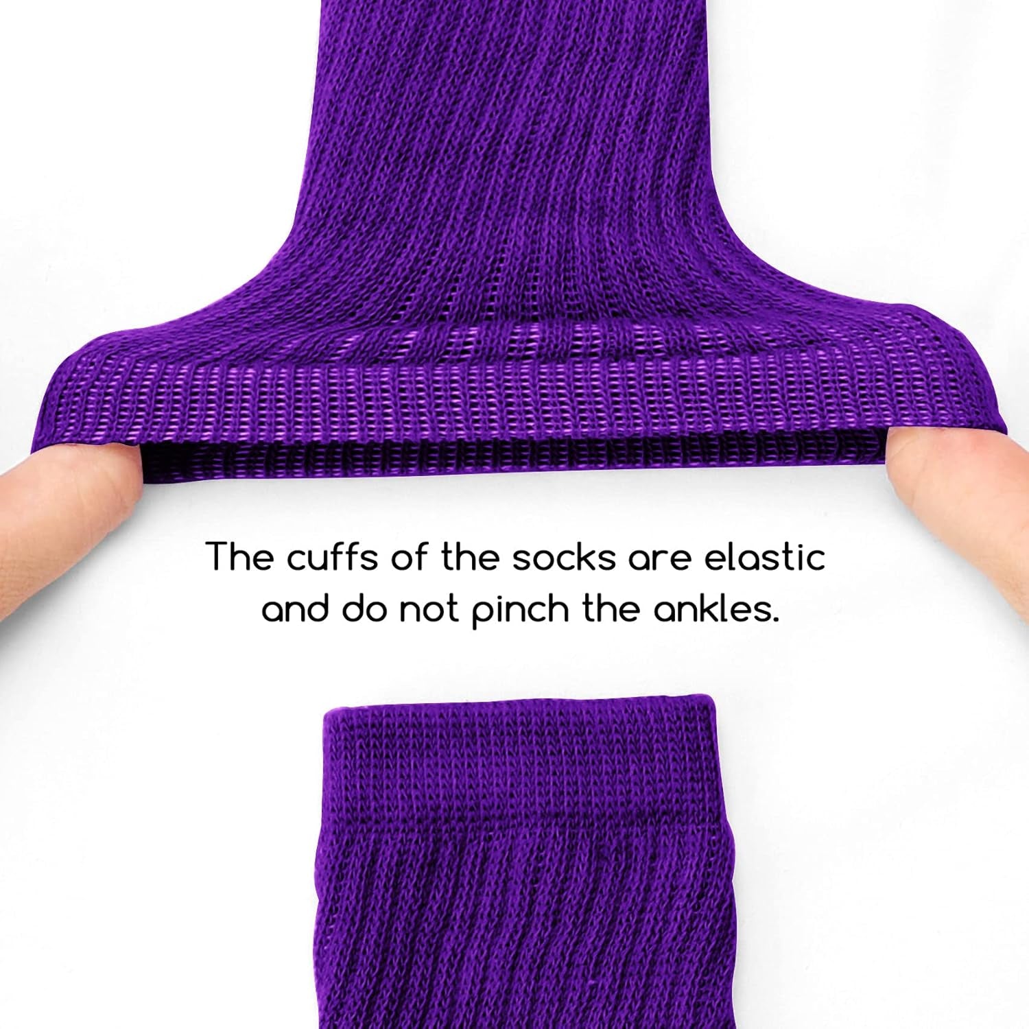 Little Girl Slouch Socks Knee High Cotton Socks 9 Pairs Girls Long Crew Socks