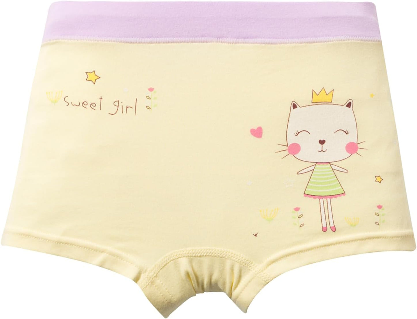 Little Girls Cotton Boy Shorts Toddler Panties Baby Princess Underwear (Pack of 5)