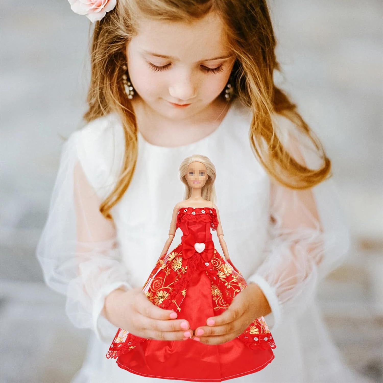 12 Pieces Doll Clothes for 11.5 Inch Girl Dolls Fashion Handmade Doll Dresses Wedding Dresses Evening Dresses Party Gowns Outfit