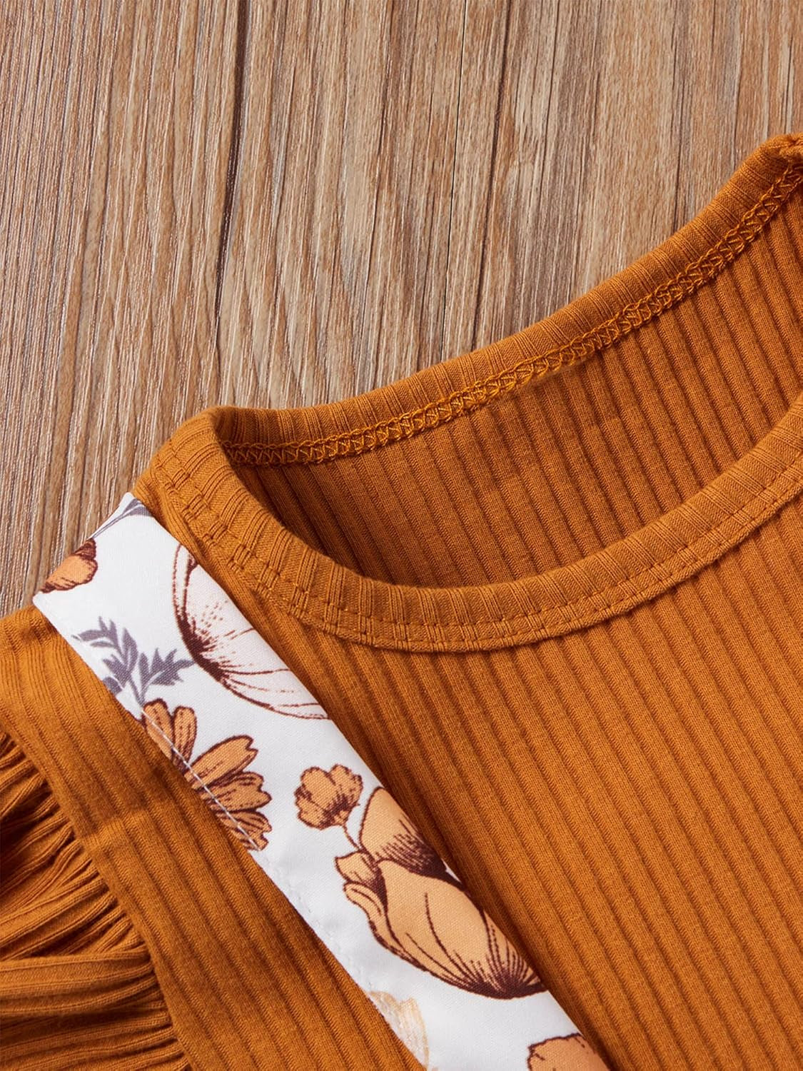 Newborn Baby Girl Clothes Romper Ruffle Short Sleeve Ribbed Tops Summer Infant Outfits Set