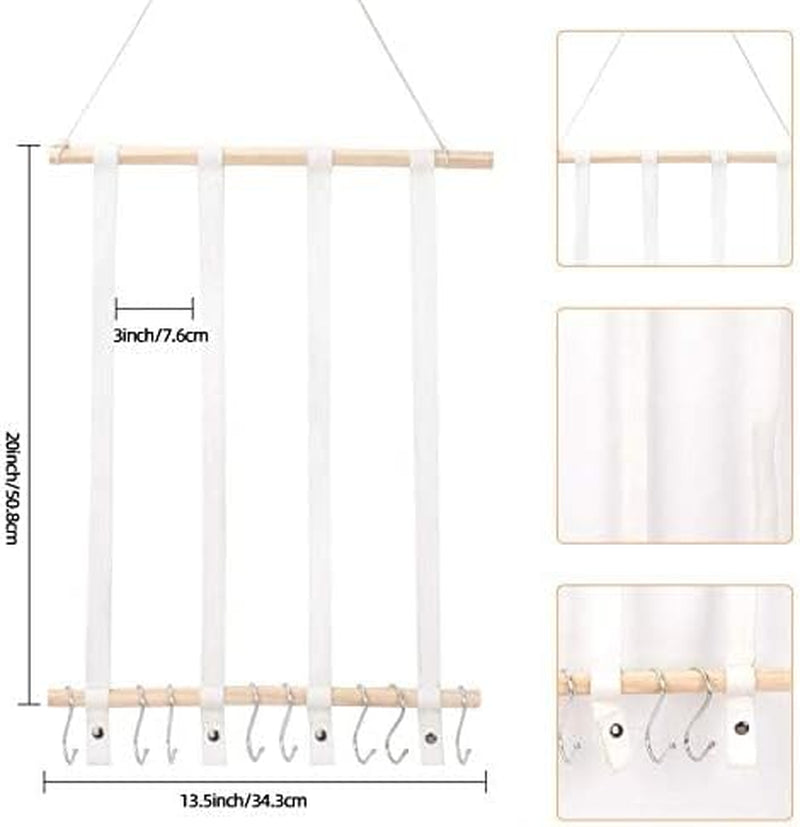 Hair Bow Holder Organizer for Girls，Hair Clips Headband Organizer Storage Wall Hanging Home Decor for Girls Room