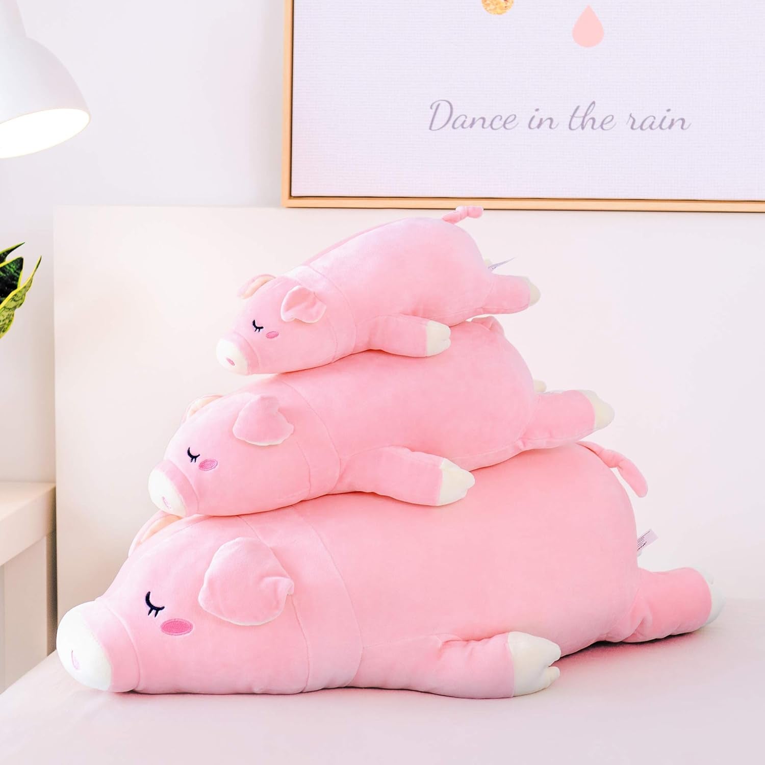 Kids Pillows Pig Plush Pillow Stuffed Body Pillow Pink 16 Inches