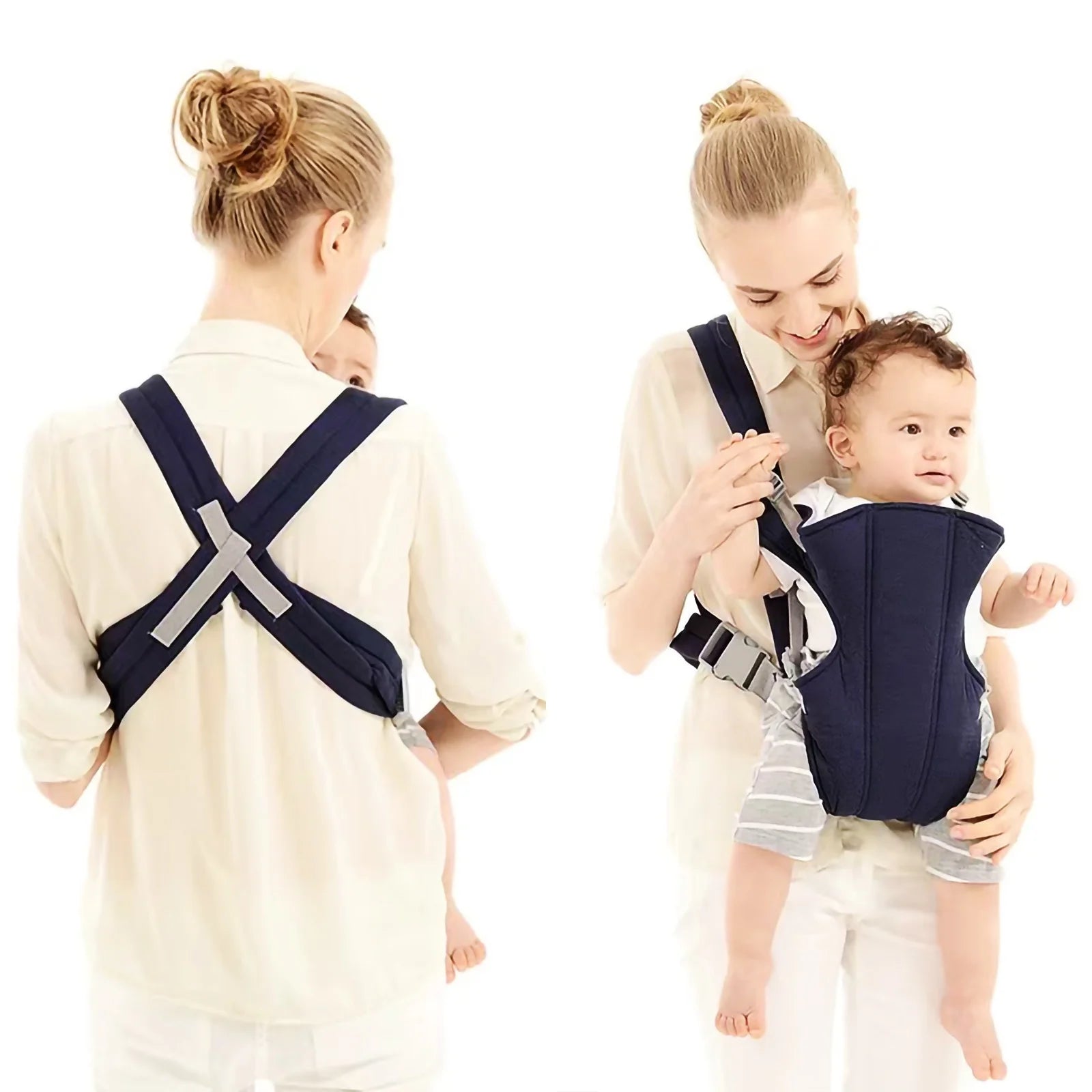 Baby Carrier,Baby Holder Carrier Ergonomic Infant Carrier Adjustable Baby Carrier,Lightweight & Breathable Baby Front and Back Carrier for Infants Toddlers Babies Girl and Boy(Blue)