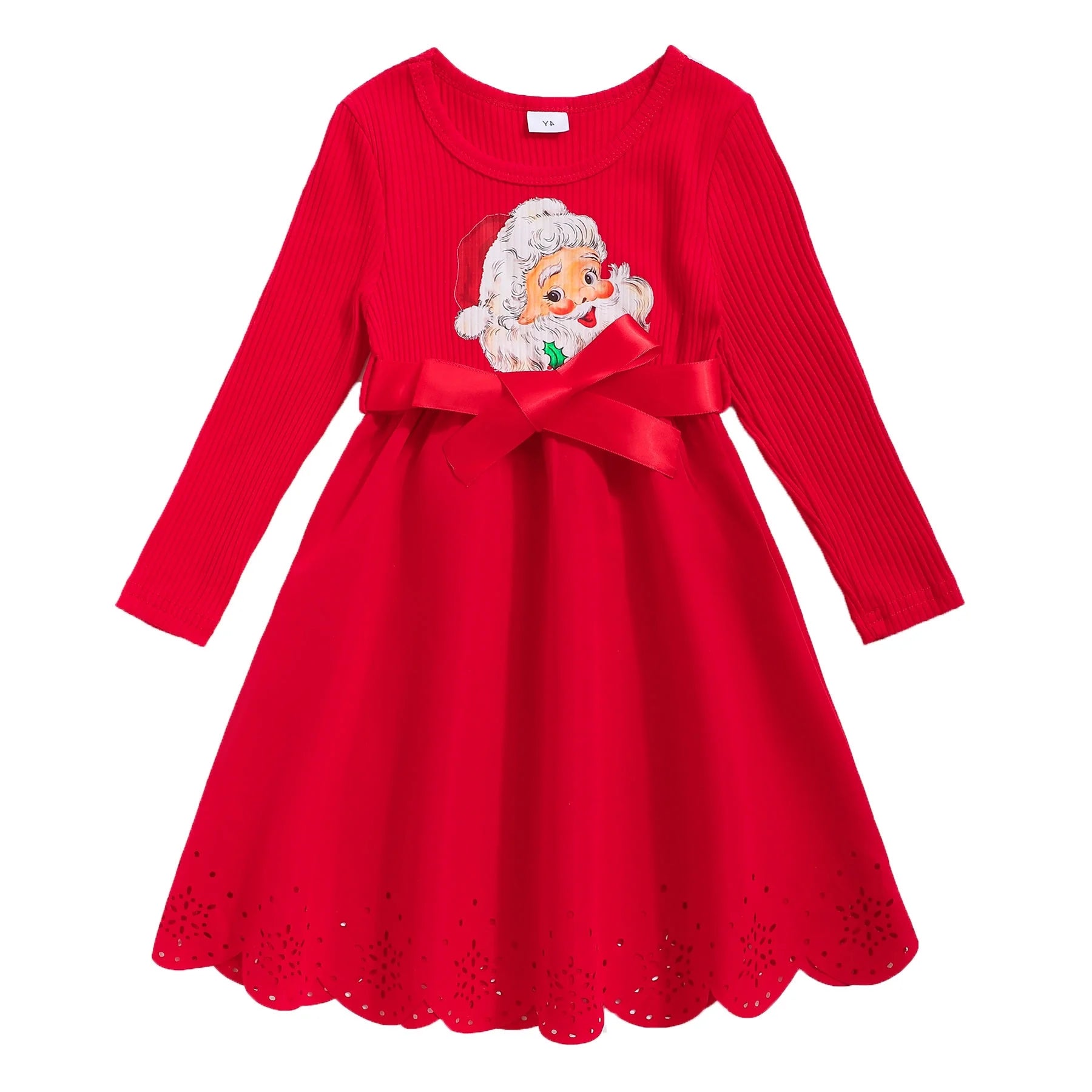 Toddler Girls Long Sleeve Dress Christmas Formal Dresses,3Year