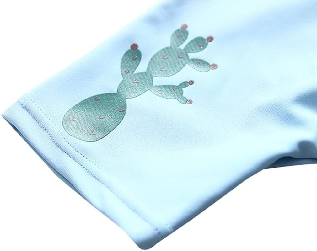 Baby Toddler Boys Two Pieces Swimsuit Set Swimwear Dinosaur Bathing Suit Rash Guards with Hat UPF 50+