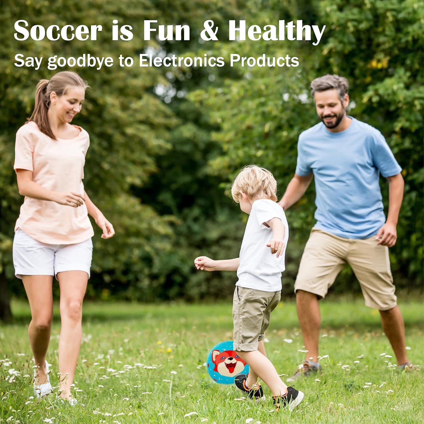 Size 3 Soccer Ball Kids, Cute Cartoon Toddler Ball for Girls Boys Indoor Outdoor with Pump Toys Gift