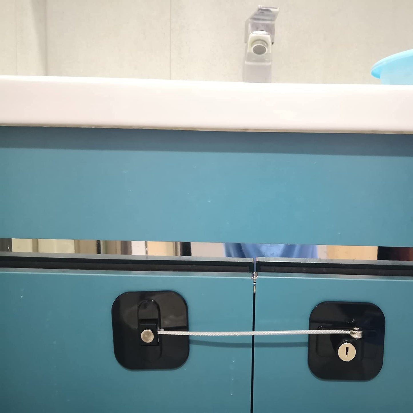 Upgraded Refrigerator Lock for Adults, Fridge Locks for Kids with Key