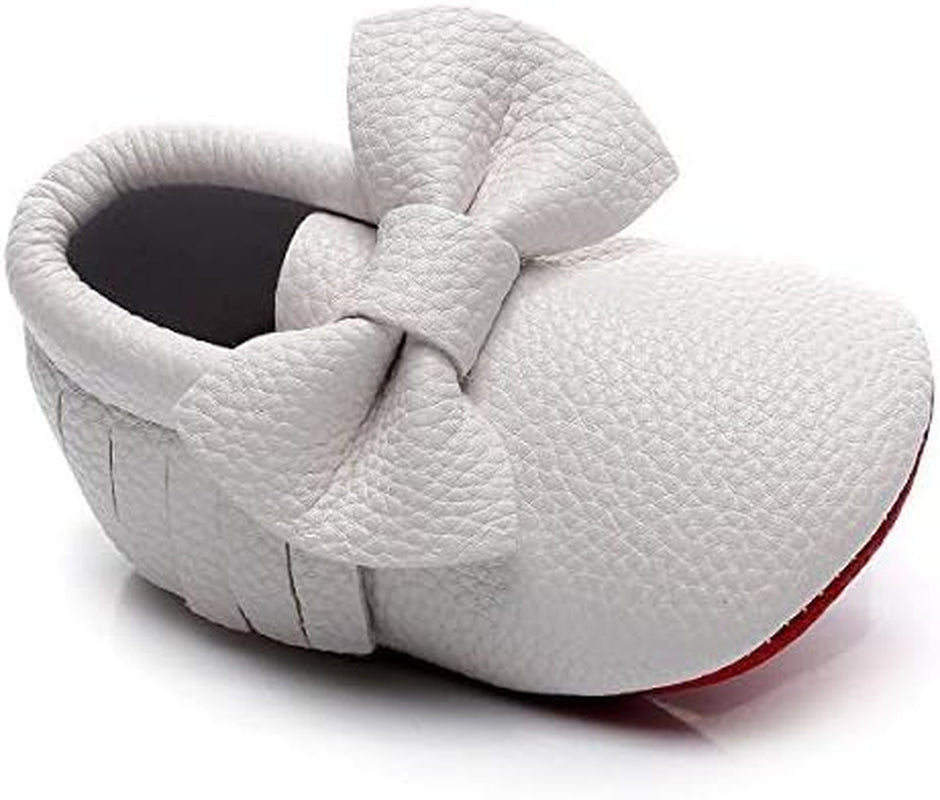 Tassel Bow Baby Moccasins - Boys and Girls Shoes for Infants, Babies, Toddlers