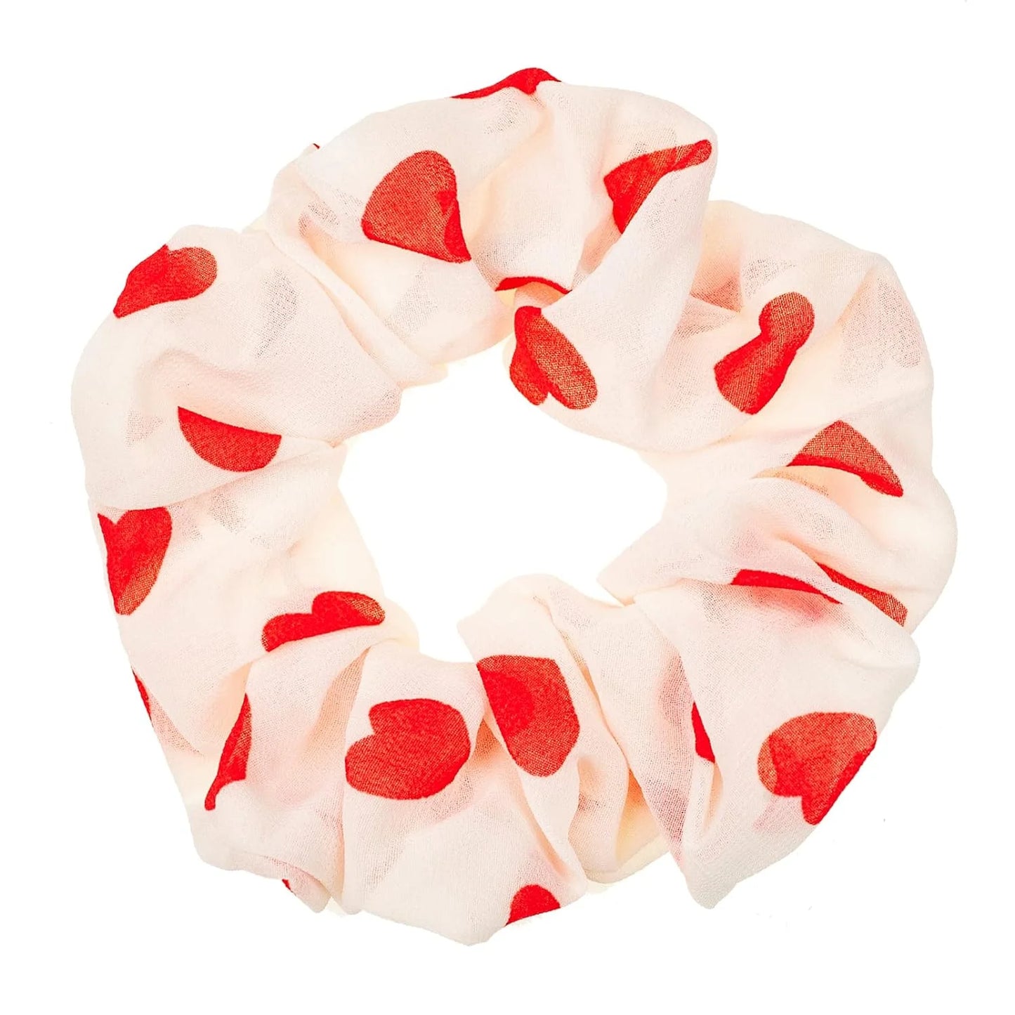 Women Cotton Bandana Print Hair Ties, Paisley, 5 Ct