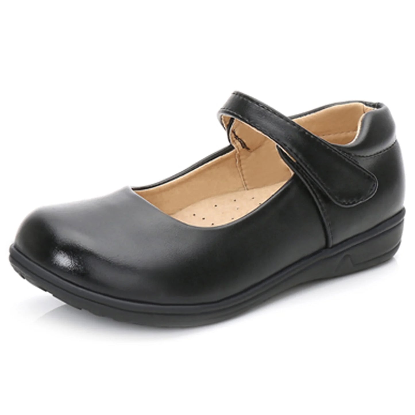 Girls Black School Uniform Dress Shoes Mary Jane Flats for Toddler Size 10