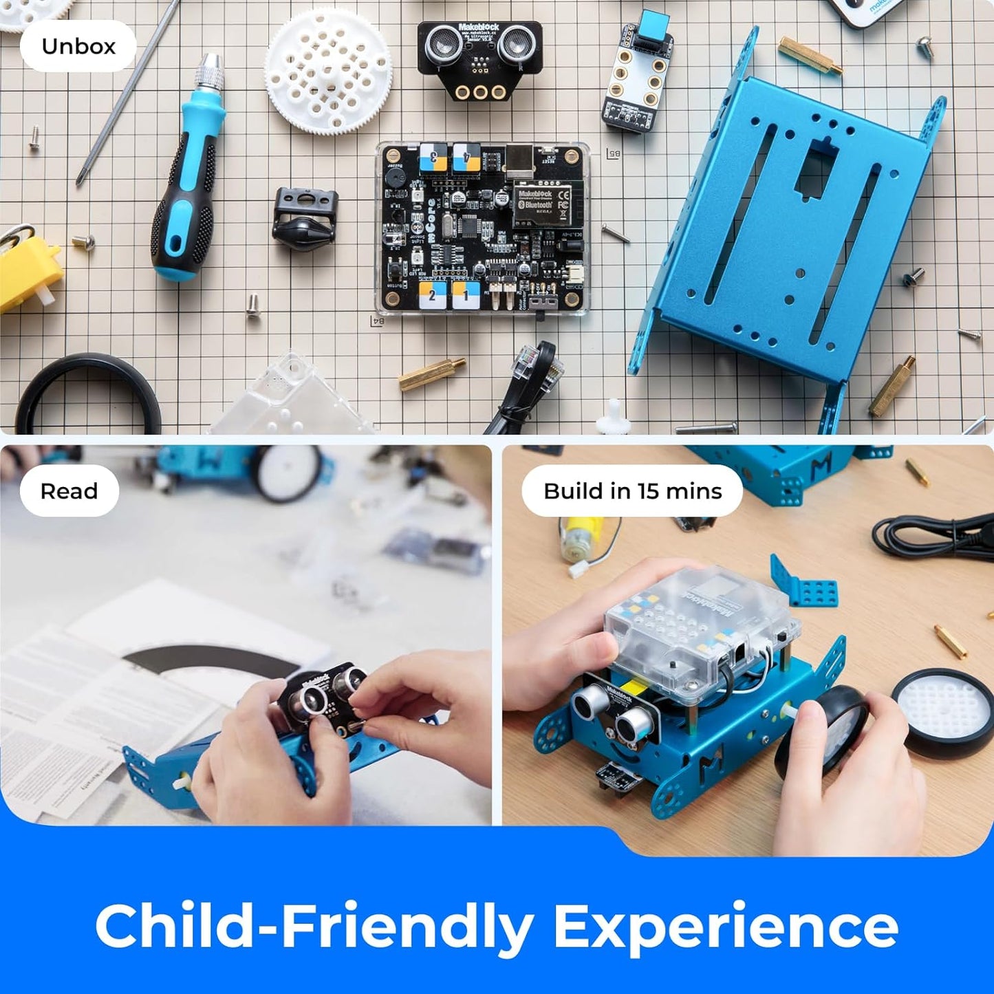 Mbot Robot Kit, Robotics for Kids Ages 8-12 Learn to Code with Scratch & Arduino, STEM Toys Science Kits for Kids Age 8-12 Boys and Girls Age 8+