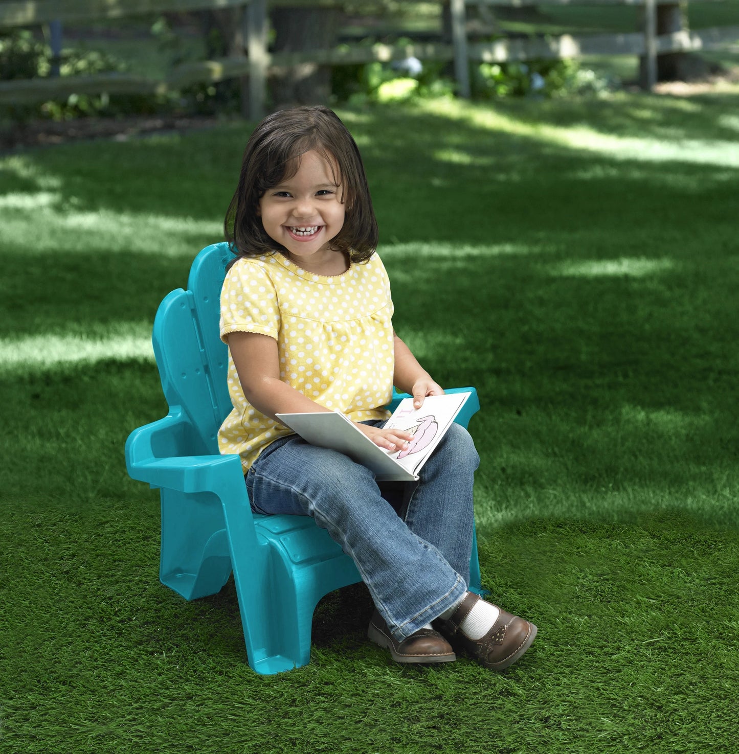 Adirondack Chair for Toddlers, Turquoise, 1 Seat