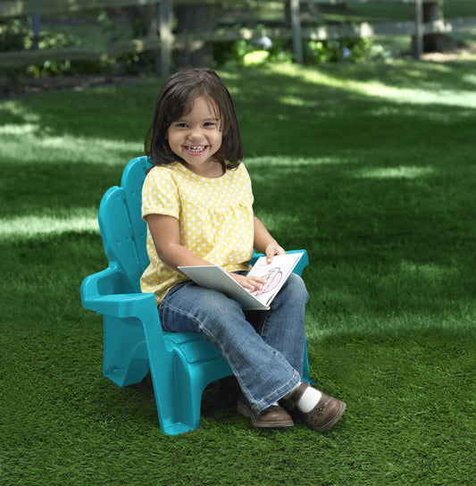 Adirondack Chair for Toddlers, Turquoise, 1 Seat