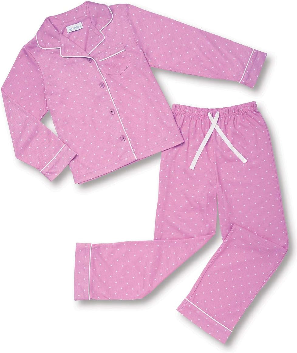 Pajamas for Kids - Kids Long Sleeve Button down Pajamas with Pants