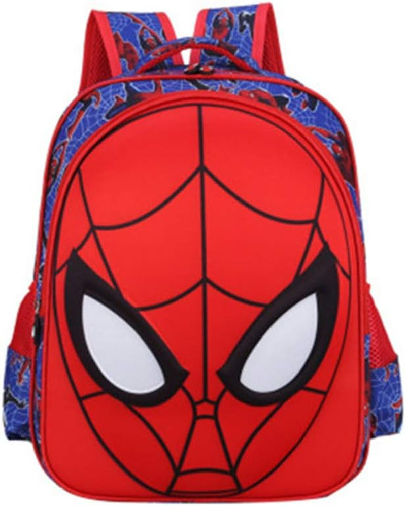 Toddler School Backpack 3D Comic Superhero Elementary Student Schoolbag Waterproof Lightweight Kids Bookbags for Boys Girls, Blue, 28Cm*35Cm*12Cm