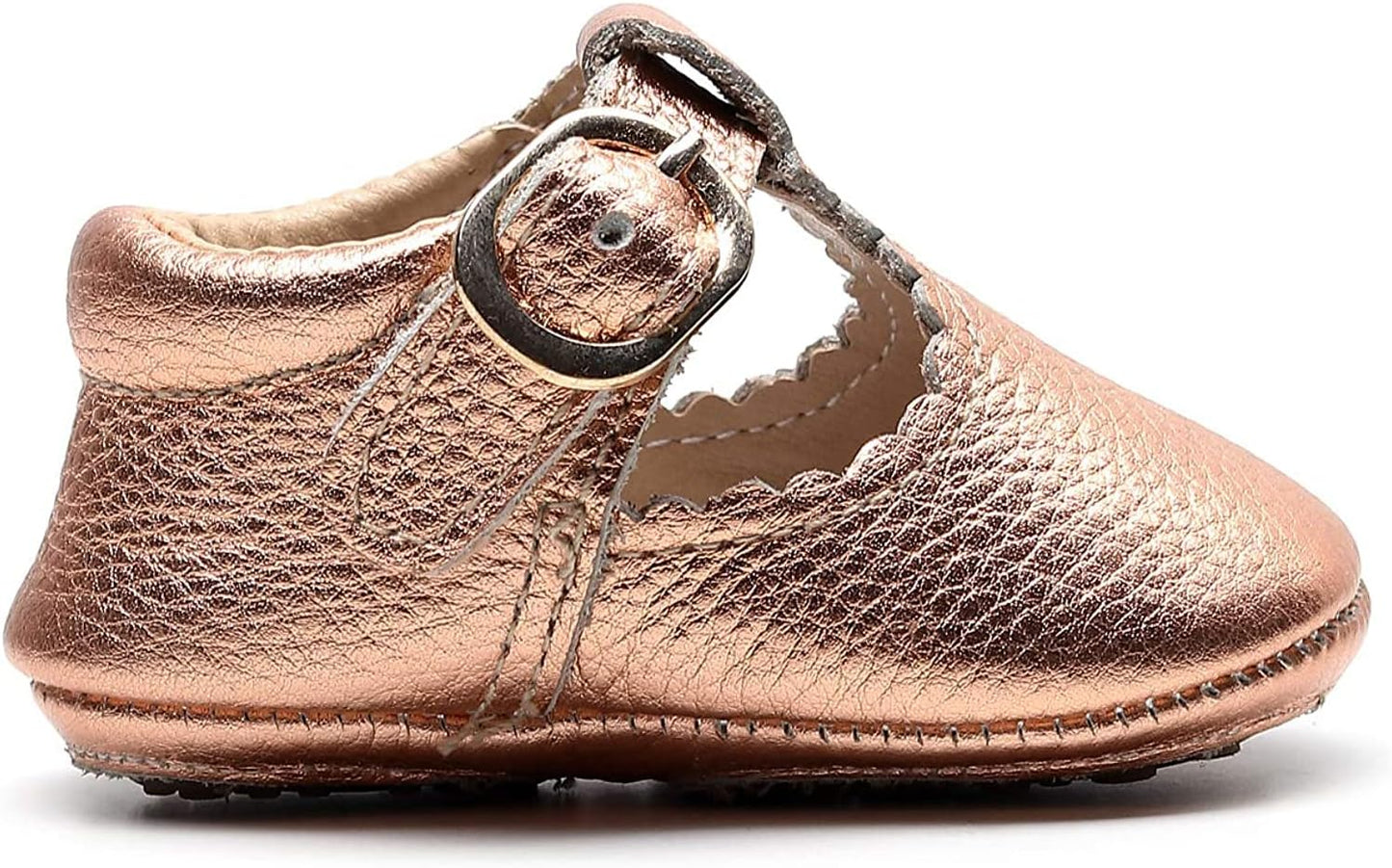 Leather Baby Shoes Baby Girls Mary Jane Flats Leopard Toddler Princess Dress Shoes T-Strap Hard Sole Anti-Slip Boys Girls Moccasins for 0-24 Months Infants Babies Toddlers