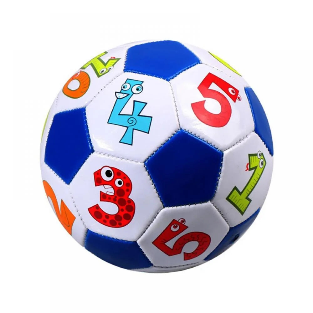 Animal Number Alphabet Patterns Unisex Kids Soccer Ball Multicolor, 2