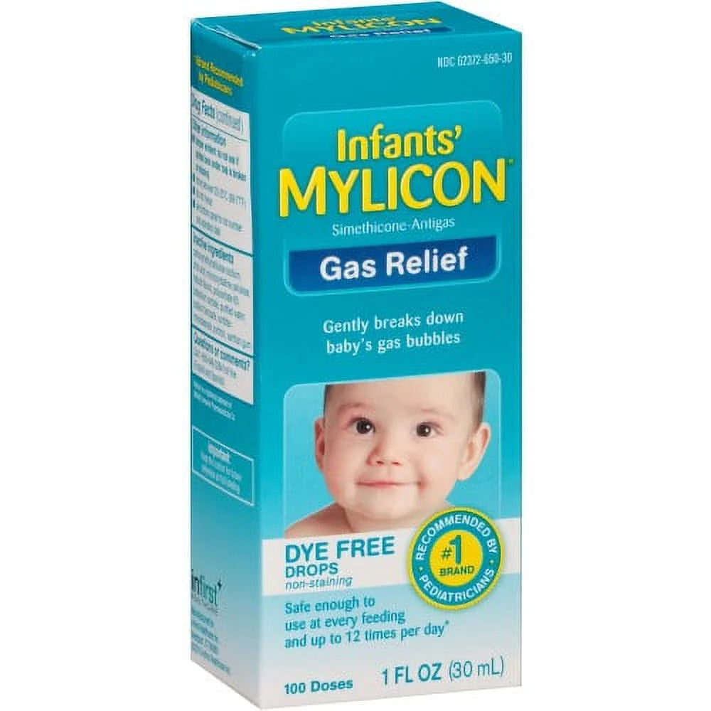 Infants' Dye Free Gas Relief 100 Doses, 1 Fl Oz (Pack of 4)
