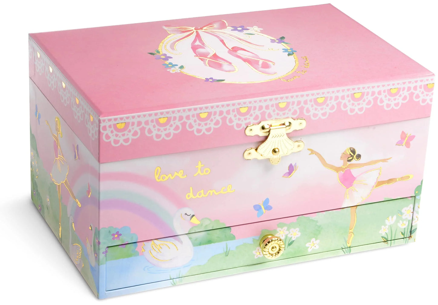 Ballerina Music Box & 3-Piece Jewelry Set - Pink Ballerina