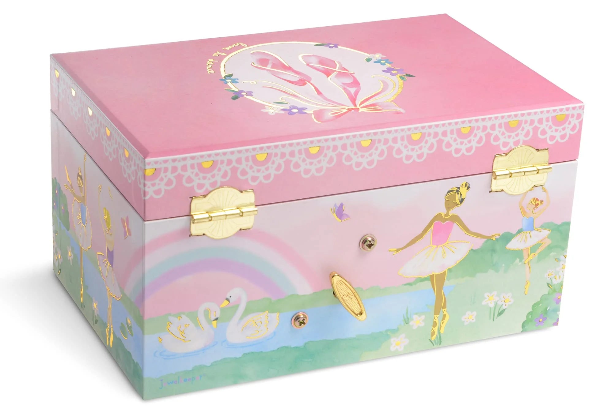 Ballerina Music Box & 3-Piece Jewelry Set - Pink Ballerina