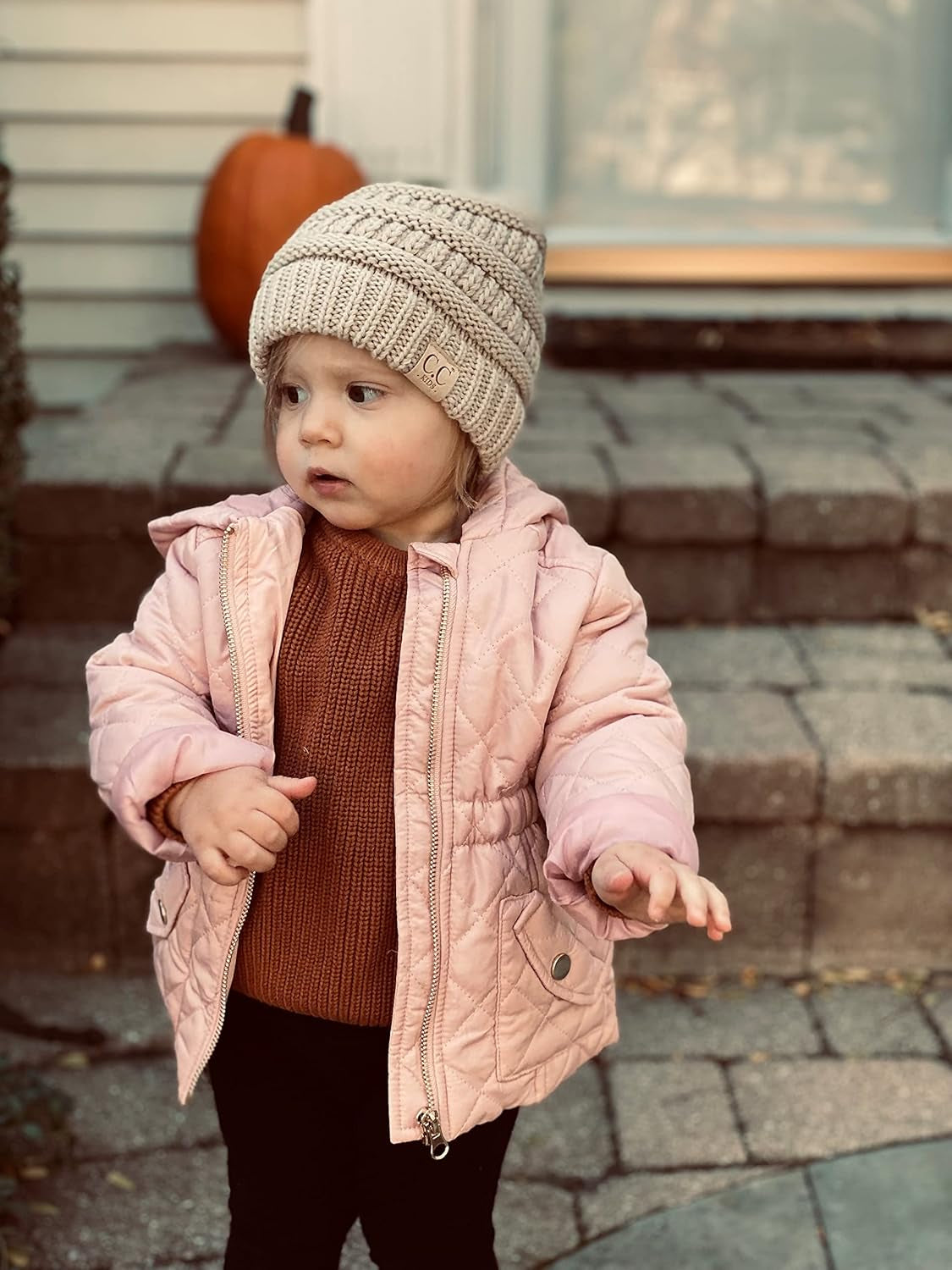 Kids Cozy Ribbed Beanie - Warm Winter Knit Cap for Toddlers