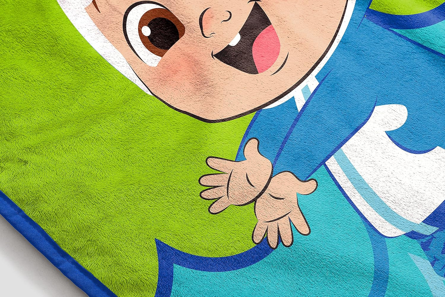 Cocomelon JJ Baby Shark Kid'S Plush Throw Blanket - 46" X 60" Soft Fleece Blanket for Toddlers, Cozy, Fade Resistant