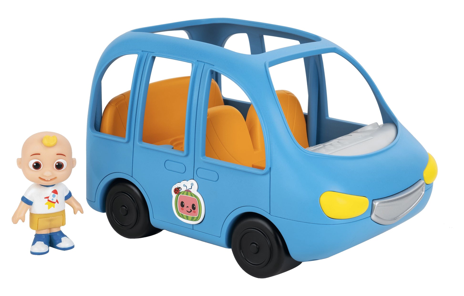 Cocomelon Family Fun Car, with Sounds - Includes JJ - Plays Clip of Song, Are We There yet - Toys for Kids, Toddlers, and Preschoolers