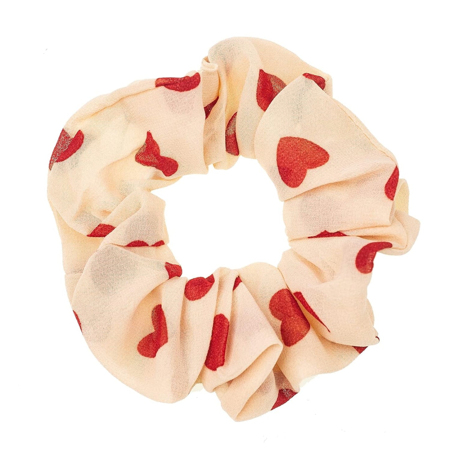 Women Cotton Bandana Print Hair Ties, Paisley, 5 Ct