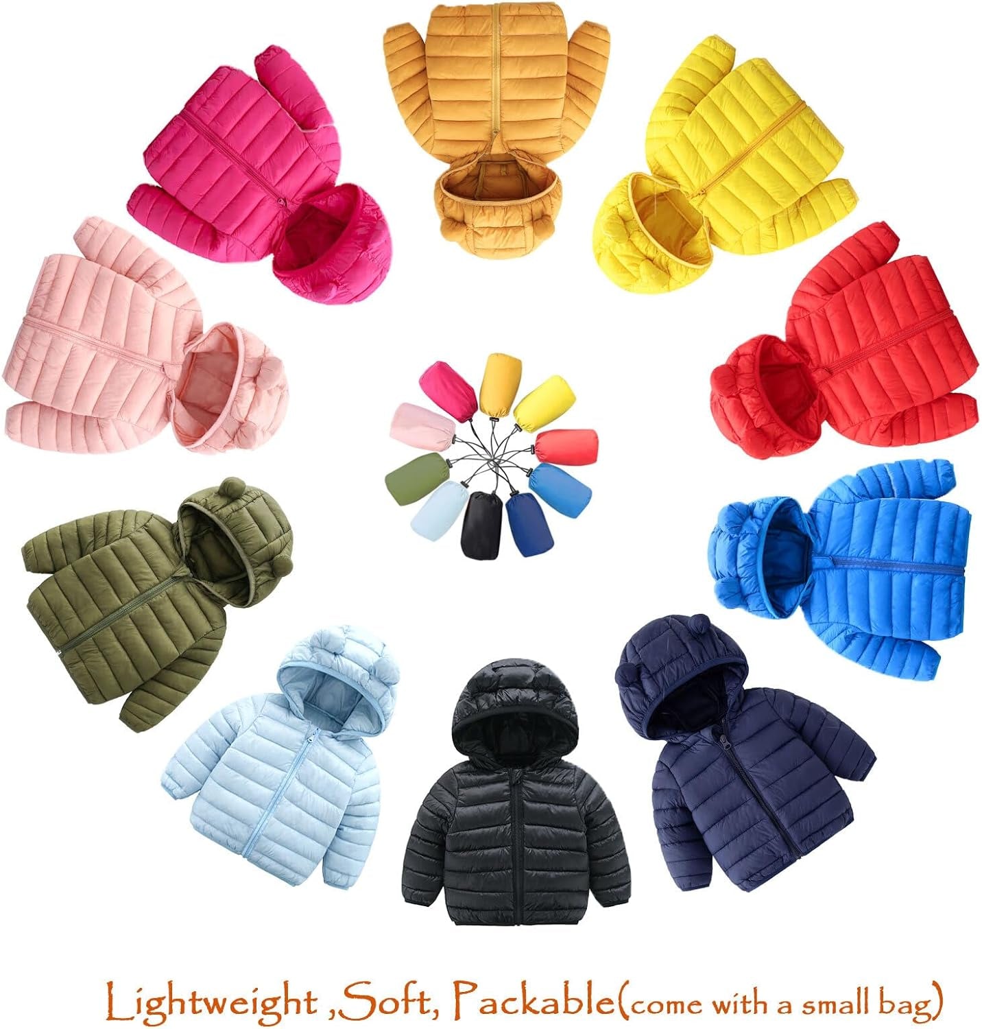 Toddler Winter Coats Lightweight Puffer Jacket for Baby Infant Kids, 6-12 Month,12-18 Month, 2T,3T,4T