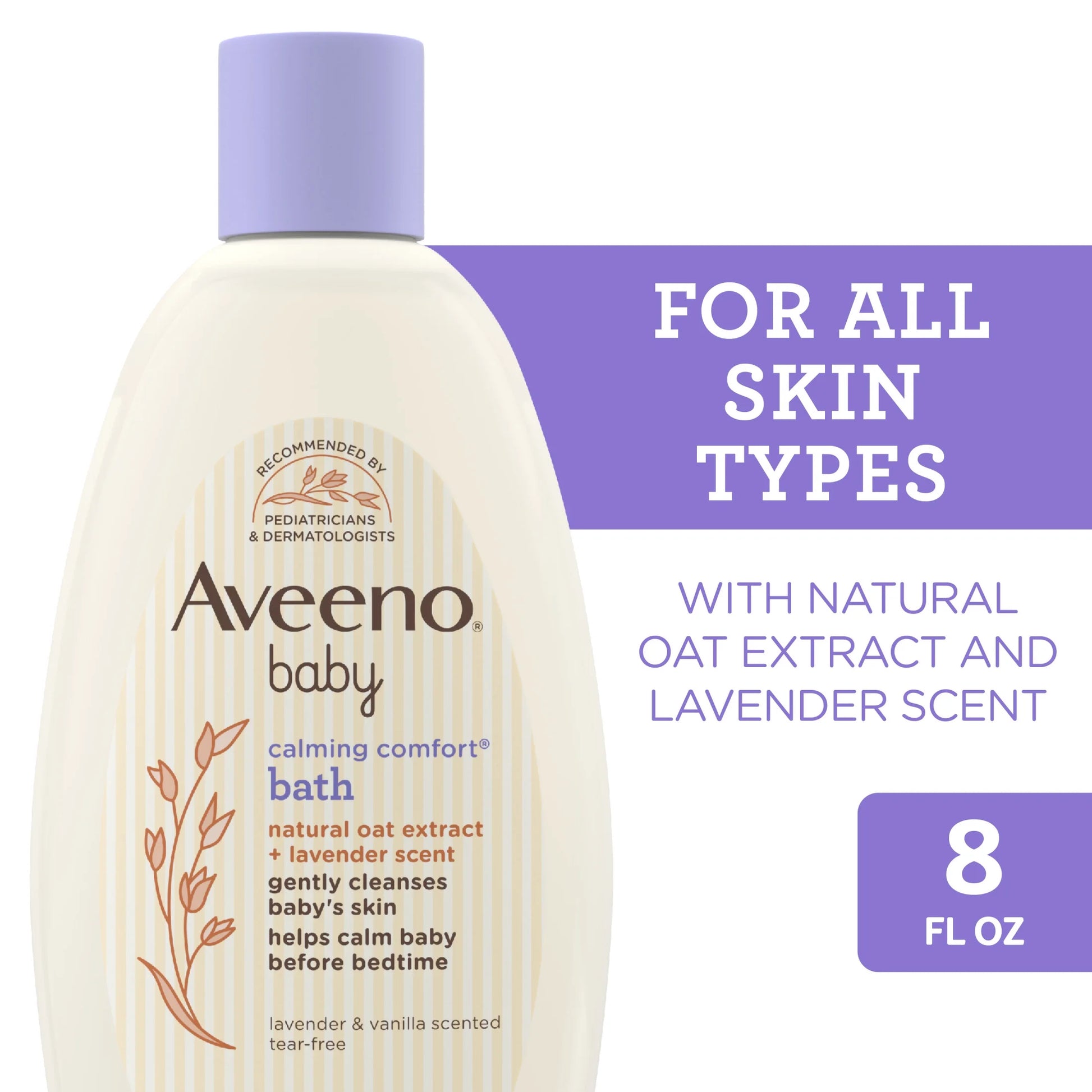 (2 Pack)  Baby Calming Comfort Bath Body Wash, Lavender & Vanilla, 8 Fl Oz