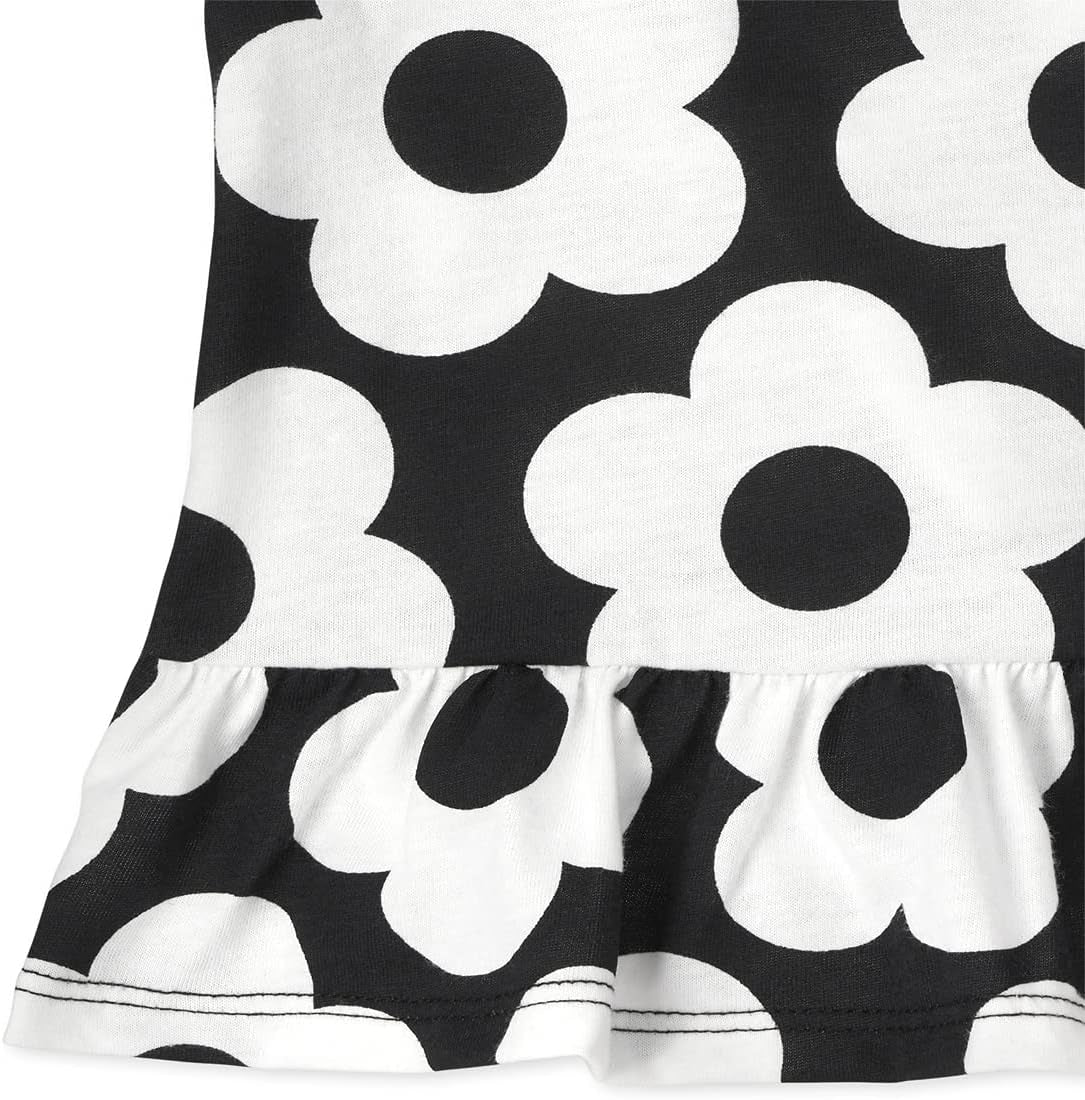 Baby Toddler Girl Short Sleeve/Sleeveless Print Ruffle Top