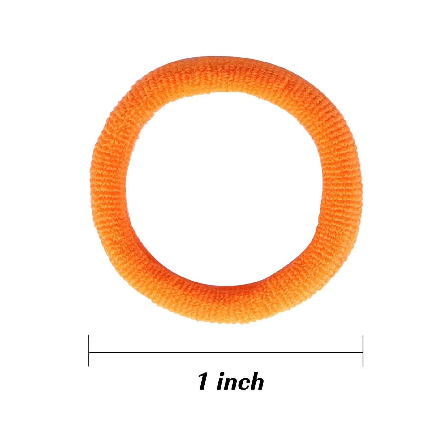 100Pcs Baby Hair Ties for Girls, Cotton Toddler Hair Ties, Small Hair Ties Seamless Hair Bands, Elastic Cute Hair Accessories, Multicolor Ponytail Holder for Infants Kids