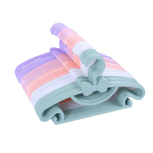 Children'S Hangers Plasti - 11.6" Size for Baby Kids Infant & Toddler Clothes (5 Colors, 50 Pack)