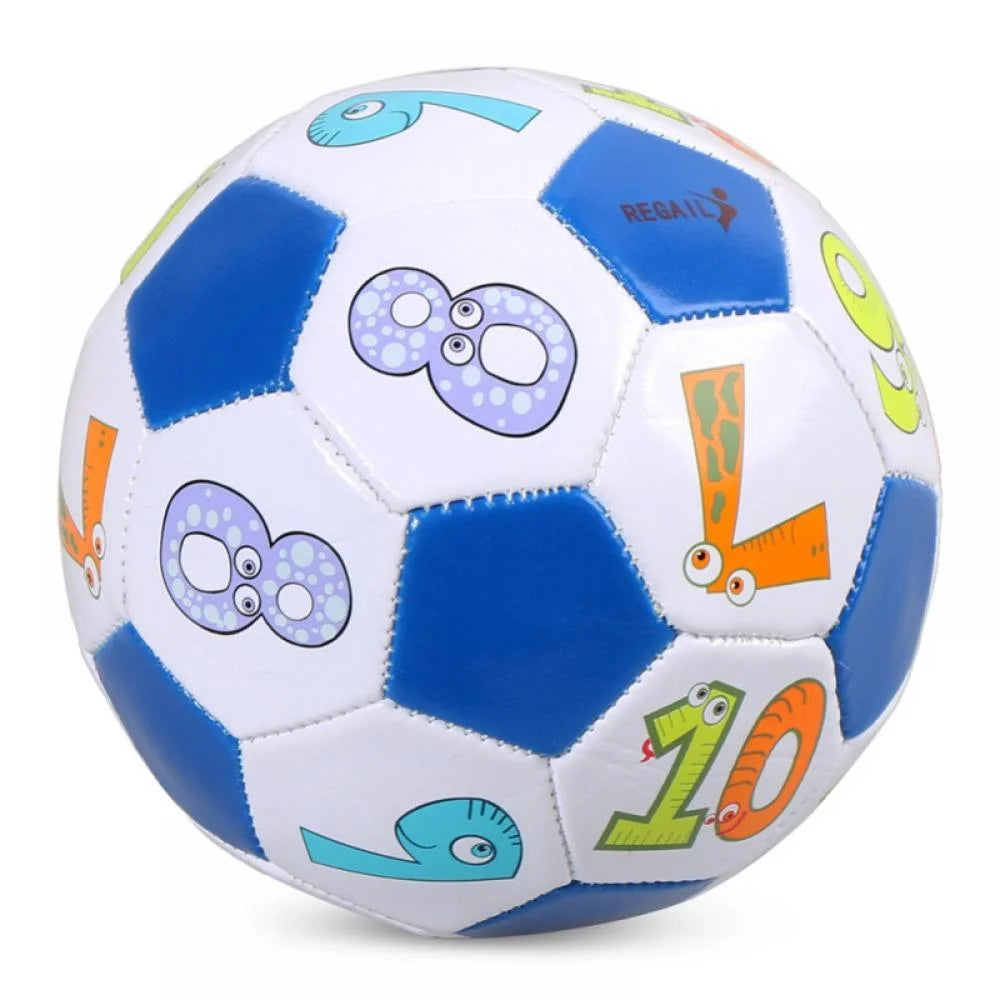 Animal Number Alphabet Patterns Unisex Kids Soccer Ball Multicolor, 2