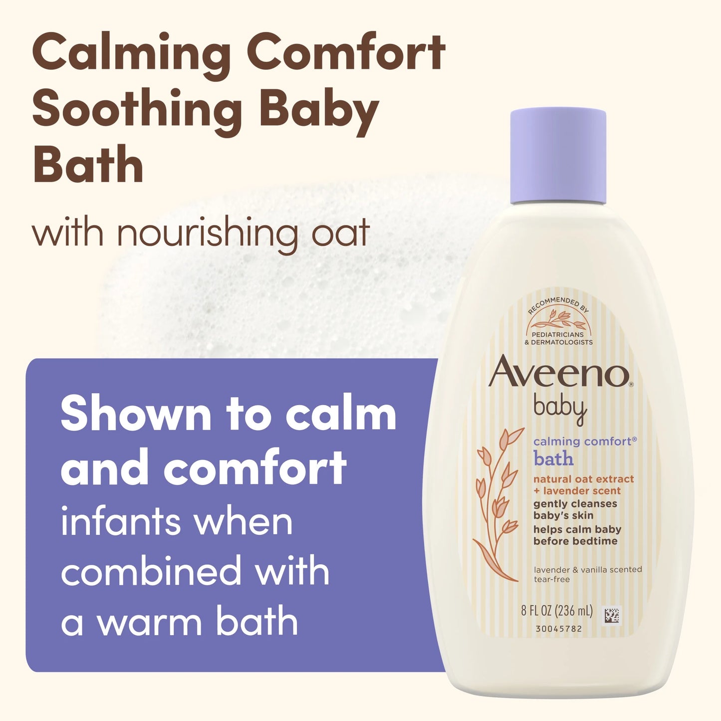 (2 Pack)  Baby Calming Comfort Bath Body Wash, Lavender & Vanilla, 8 Fl Oz