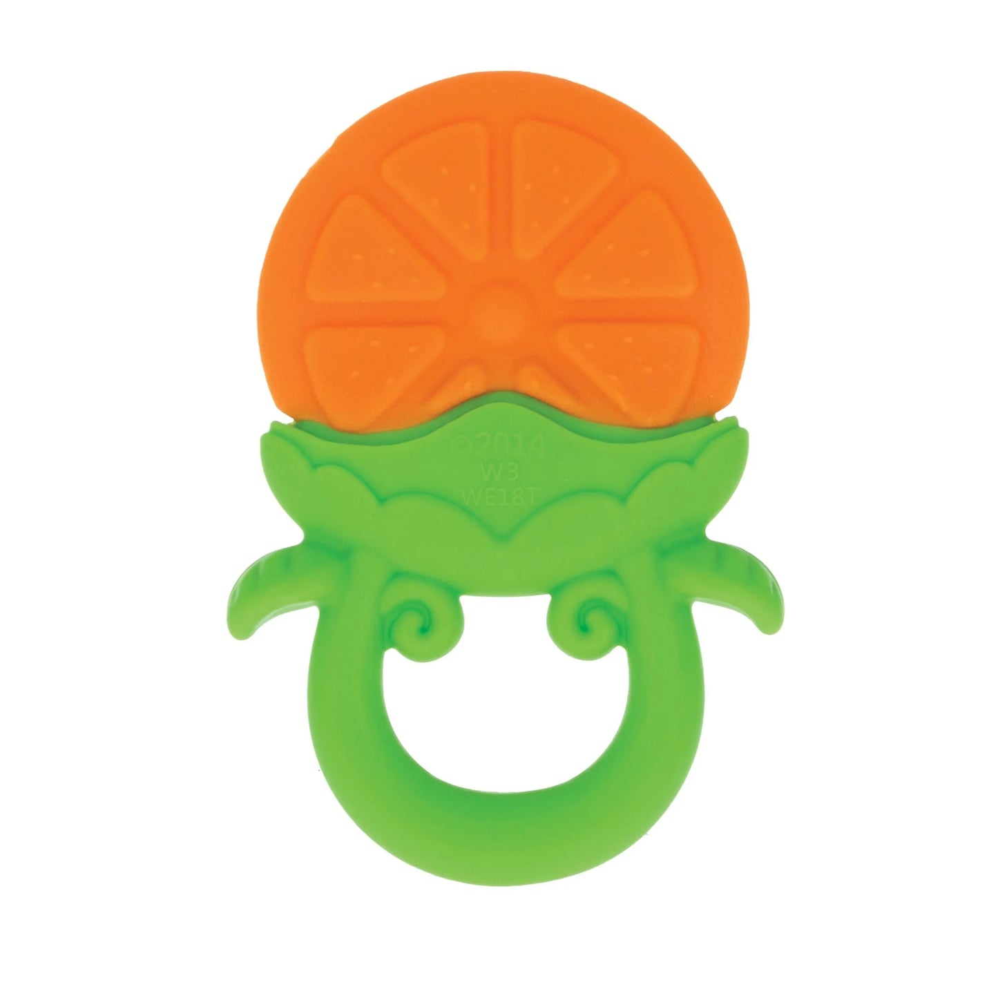 Fruity Chews Silicone Teether for Babies, Orange