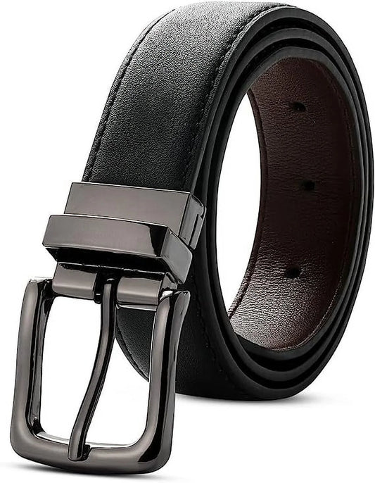 Kids Reversible Belt - Durable PU Leather Belts for Boys and Girls