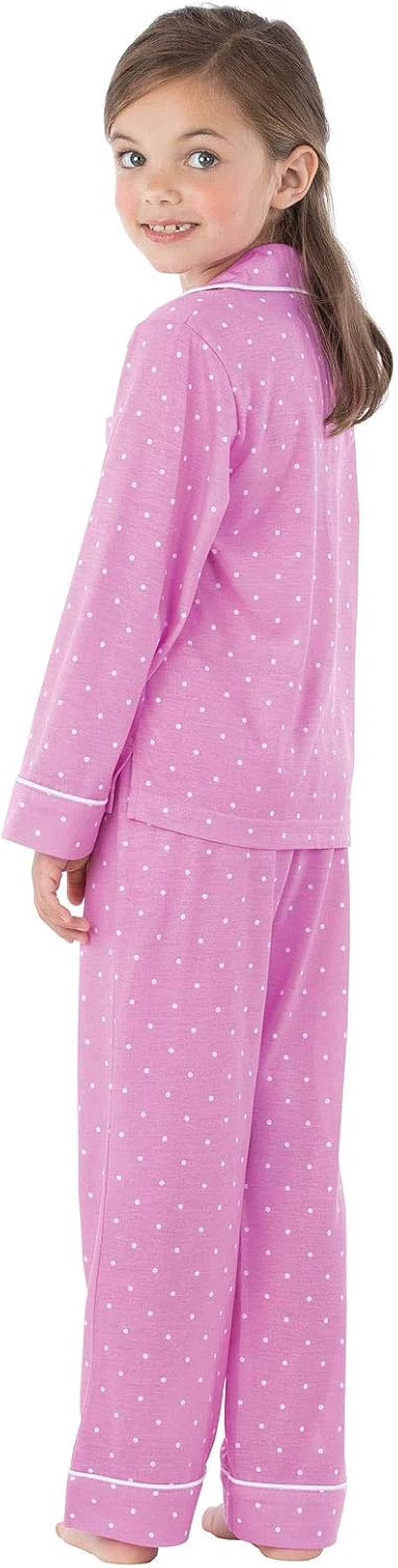 Pajamas for Kids - Kids Long Sleeve Button down Pajamas with Pants