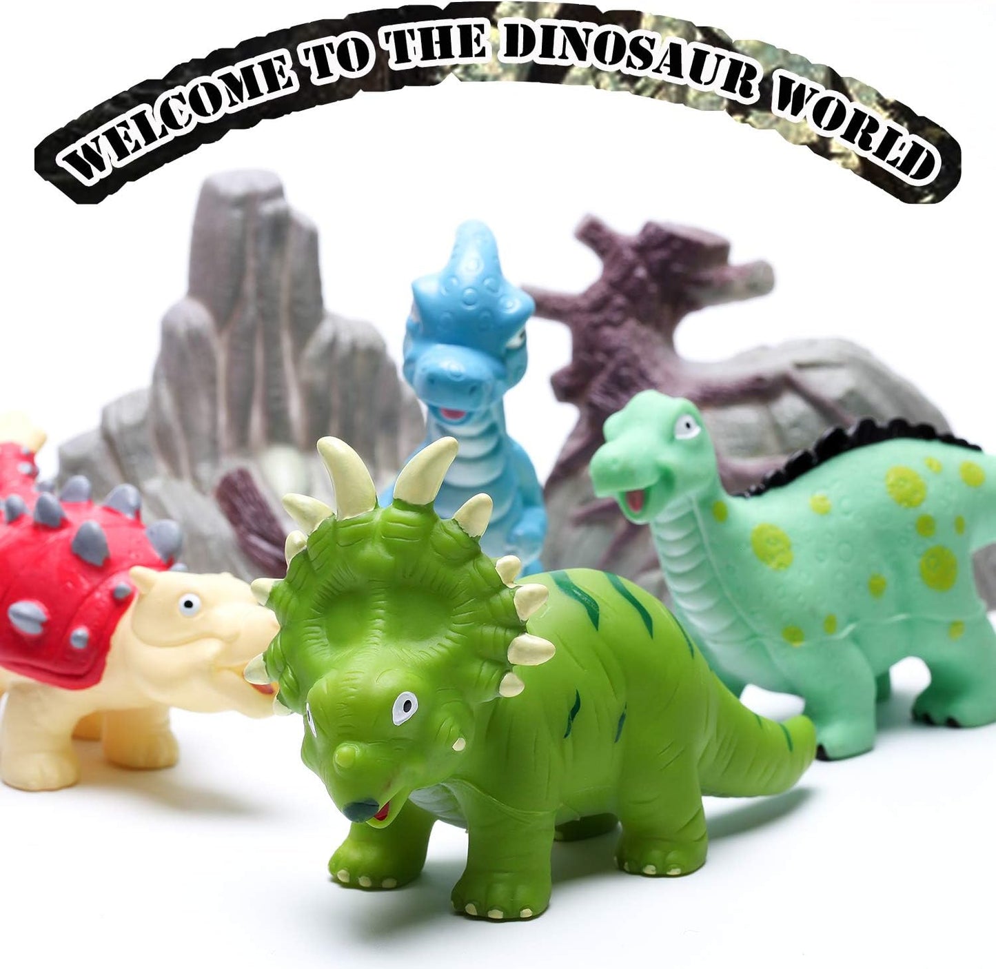 Dinosaur Bath Toys - Squirt & Pool Toys for Kids