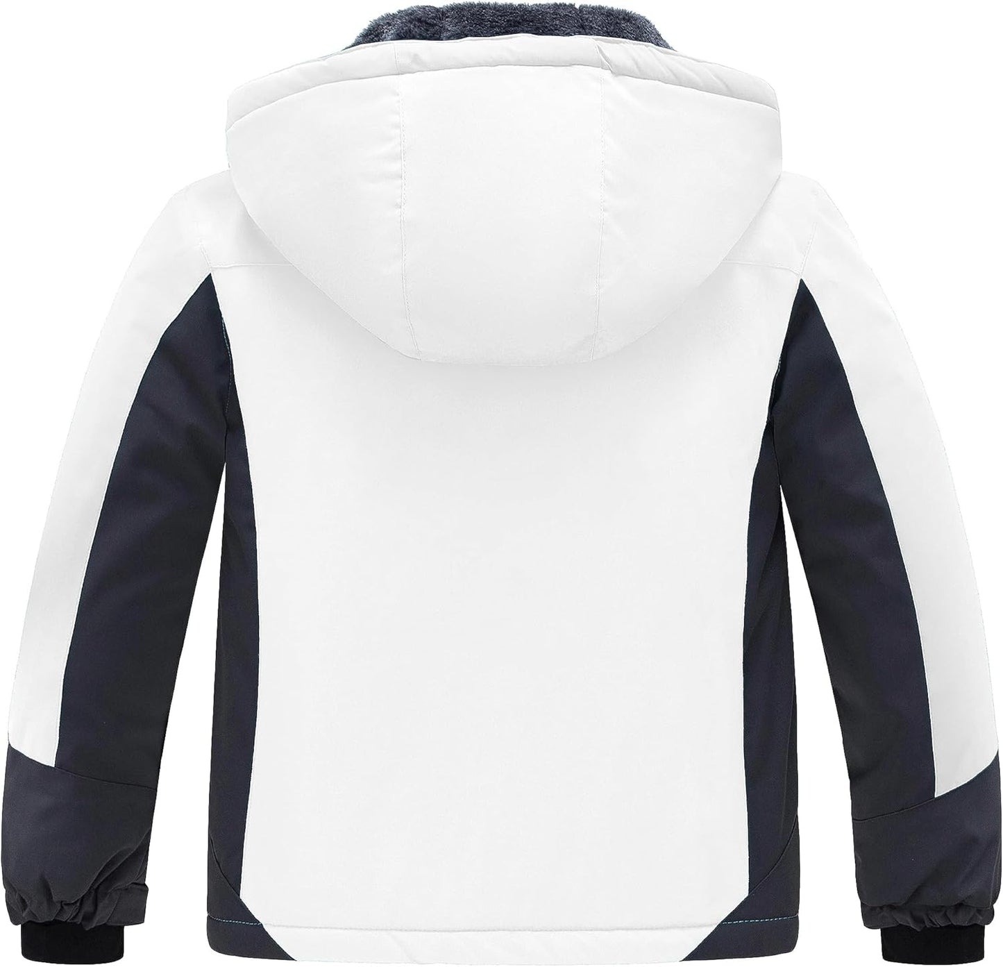 Girls' Waterproof Winter Coat Fleece Ski Jacket Hooded Snow Coat Warm Raincoat Outerwear