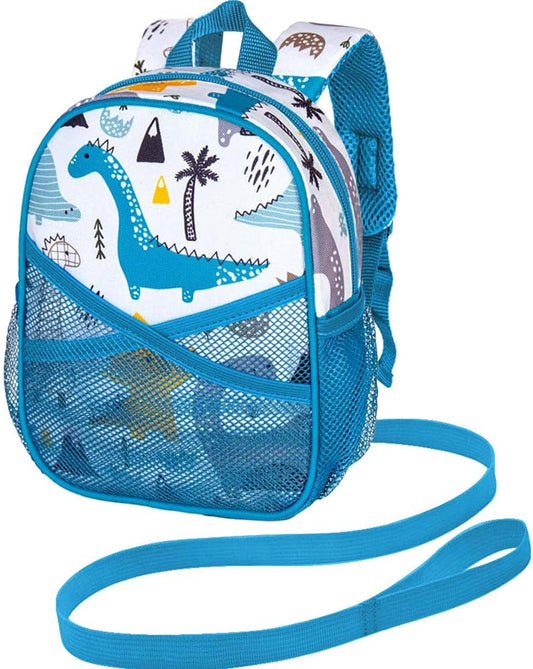 Toddler Backpack with Leash, 9.5" Baby Dinosaur Safety Leashes Removable Tether Bookbag