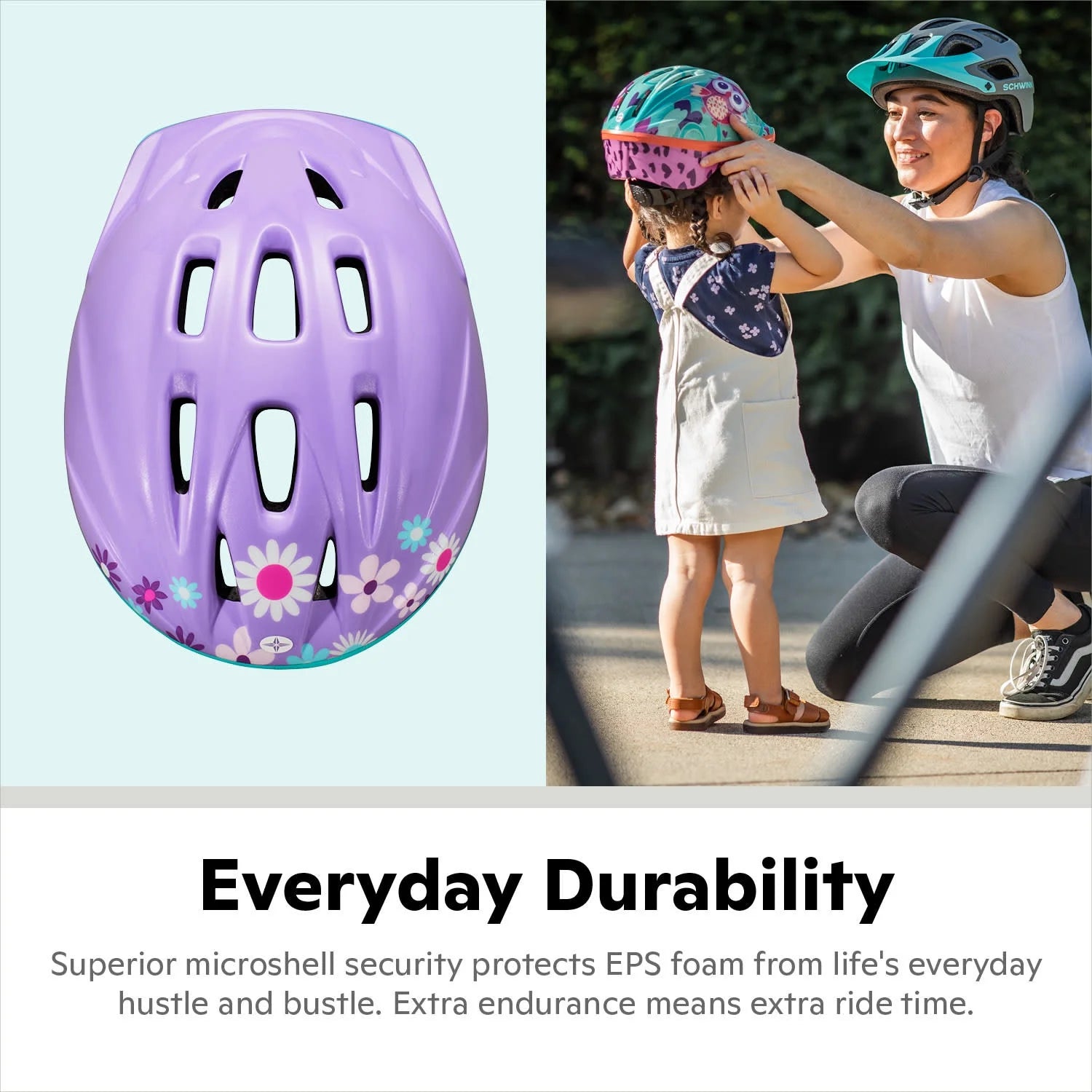 Classic Toddler Bike Helmet, Ages 3-5, Purple