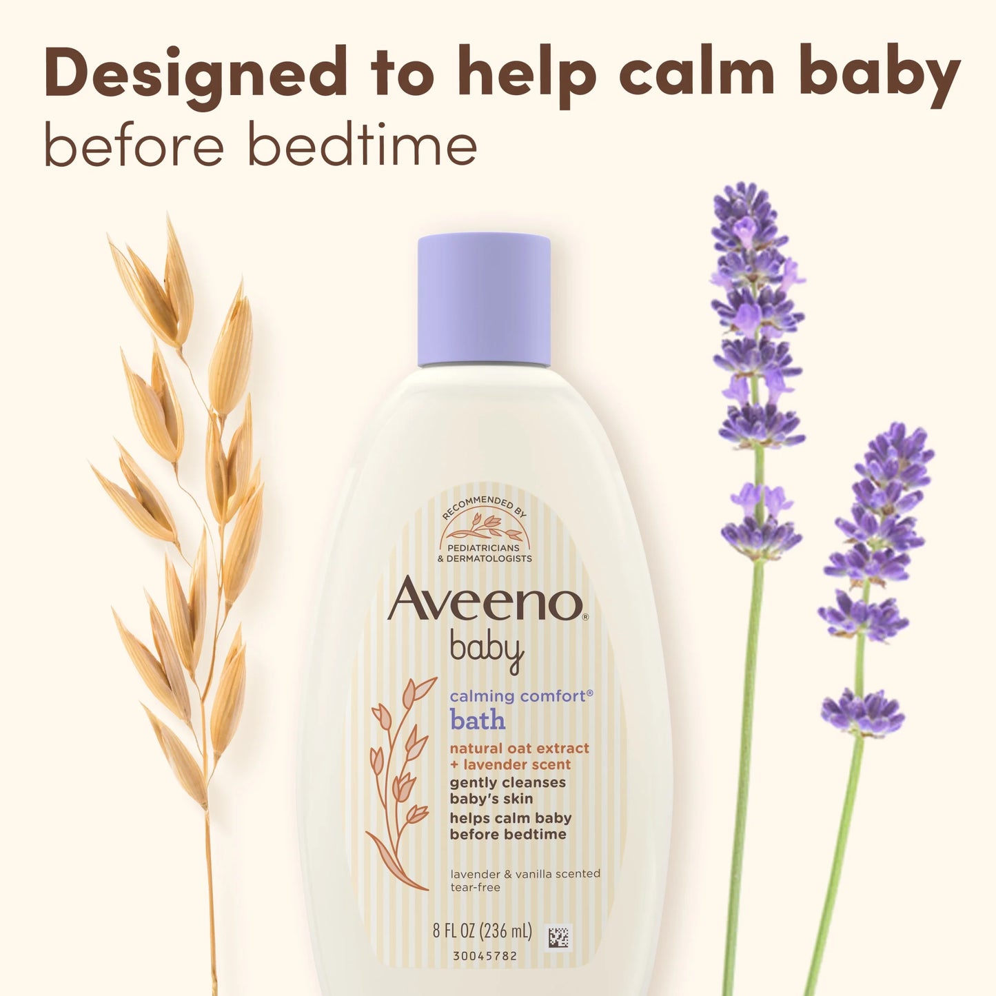 (2 Pack)  Baby Calming Comfort Bath Body Wash, Lavender & Vanilla, 8 Fl Oz